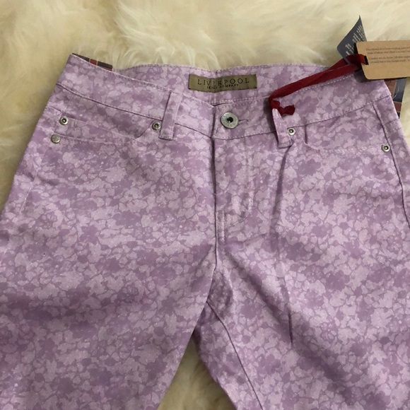Liver Pool ‘Sweet Lilac’ Straight Leg Jeans - NWT - Picture 4 of 8